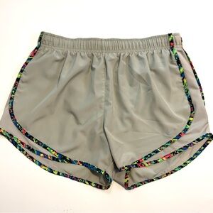 Nike Dri-Fit Tempo Athletic Running Gym Shorts Neon Splatter Run Women's Large